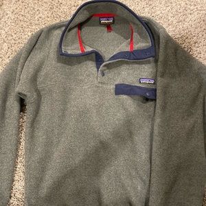Gray 1/4 button up sweater